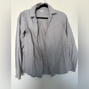 Uniqlo Light Gray Casual Button Down Shirt